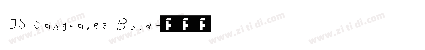JS Sangravee Bold字体转换